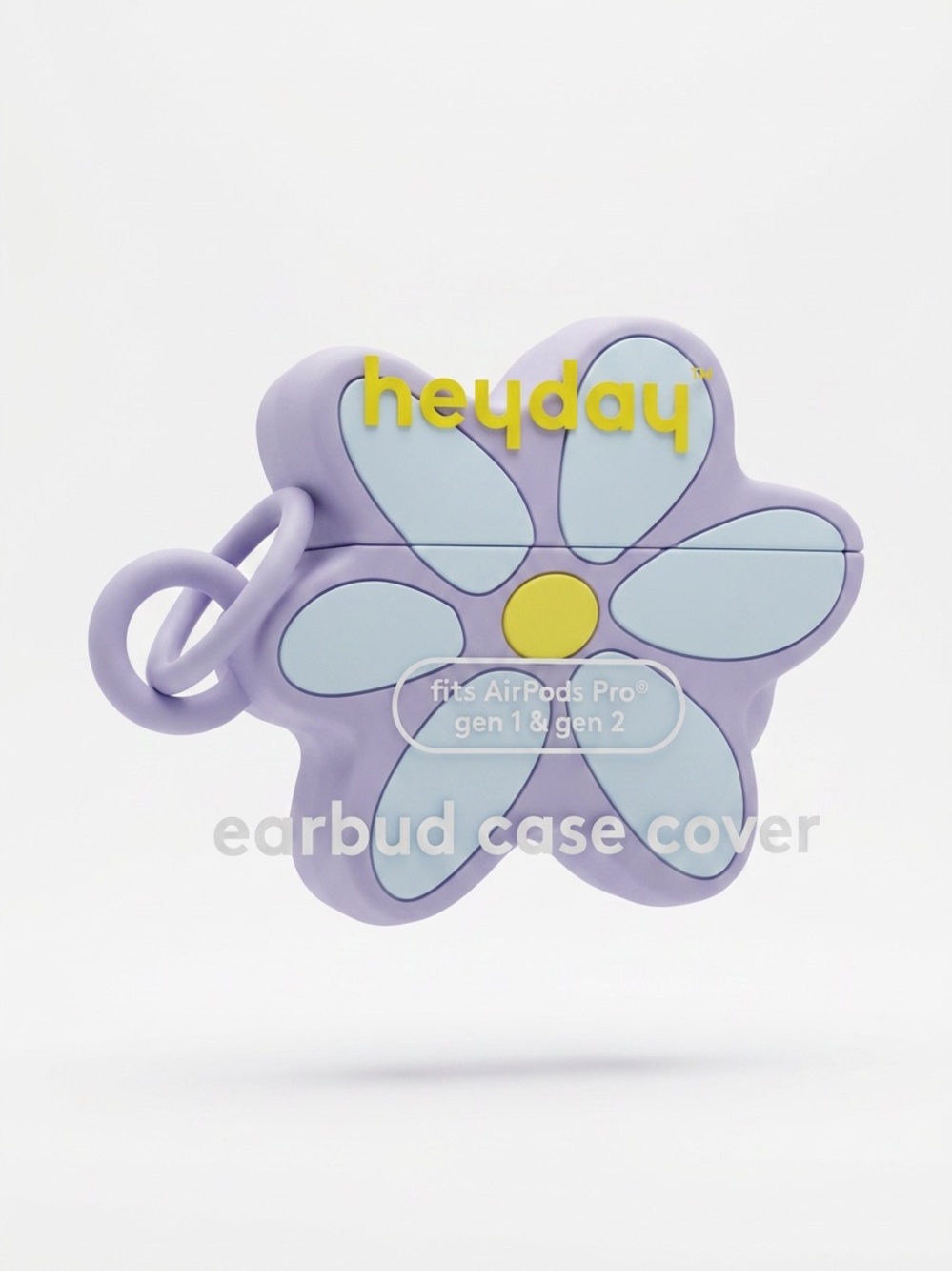 heyday Purple Flower Earbud Case Cover for AirPods Pro